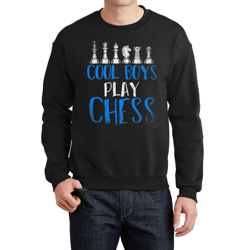 Chess Grandmaster Men Boys Kids Gift Cool Boys Pla Crewneck Sweatshirt by Onvibrant | Artistshot