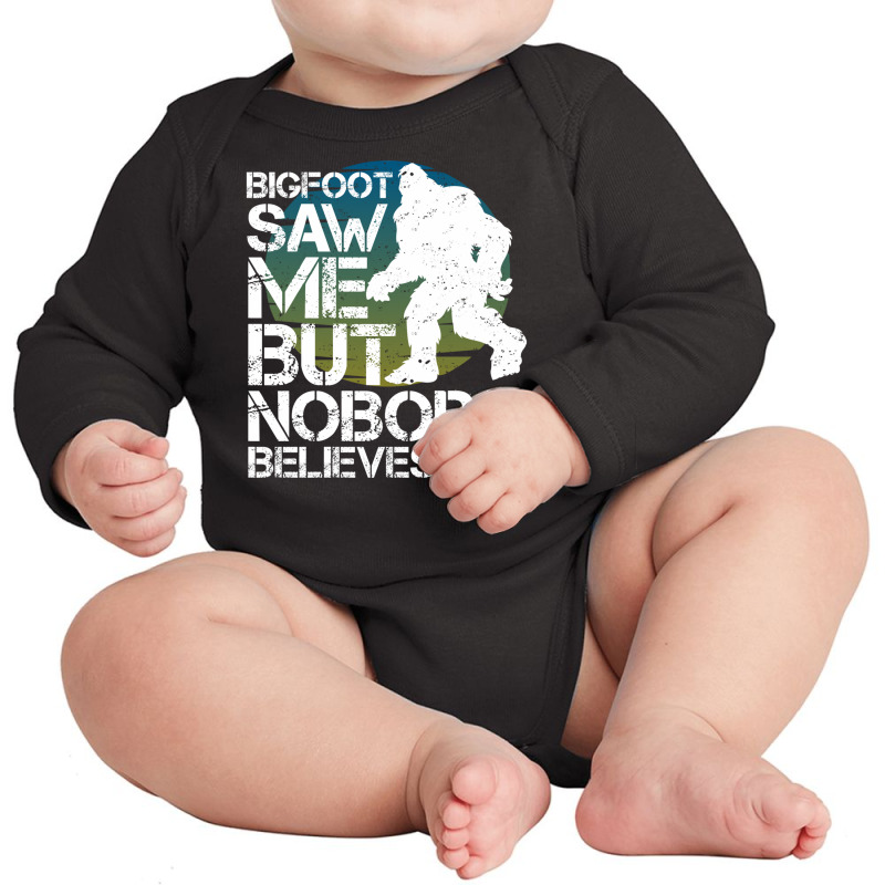 Very Big Bigfoot Hide And Seek Campion Saw Me But Nobody Believes Him Long Sleeve Baby Bodysuit | Artistshot