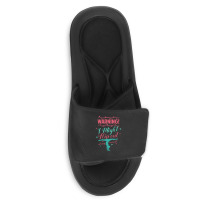 Warning! I Might Flip Out At Any Moment Funny Gymnast Girl Slide Sandal | Artistshot