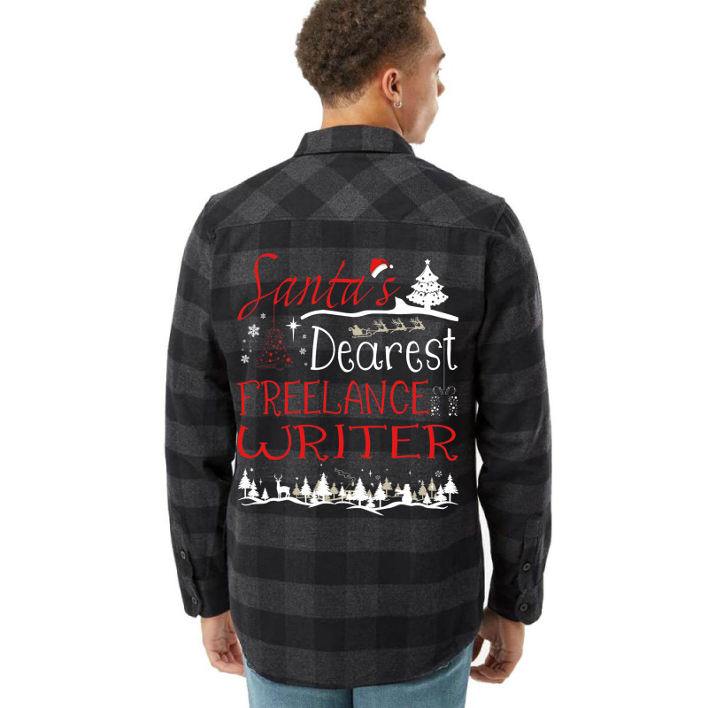 Freelance Writer Xmas Job Funny Christmas Flannel Shirt by KeaganKoehler | Artistshot