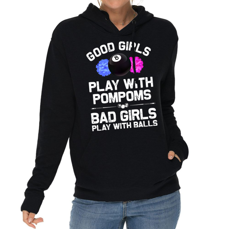 Funny Billiards For Women Girls 8 Ball Billiard Po Lightweight Hoodie | Artistshot