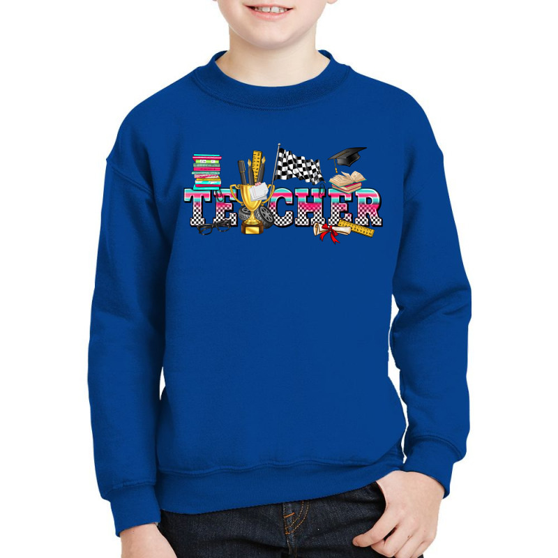 Race With Teacher Elements Youth Sweatshirt by enoddigitalart@gmail.com | Artistshot