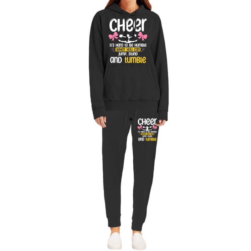 Cheerleader Cheerleading Cheer It´s Hard To Be Hu Hoodie & Jogger Set | Artistshot