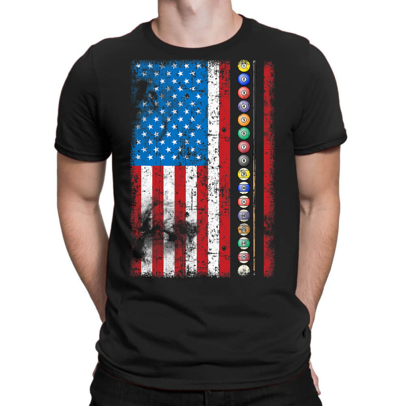 Funny Billiards Pool Hall Snooker Vintage American T-shirt | Artistshot