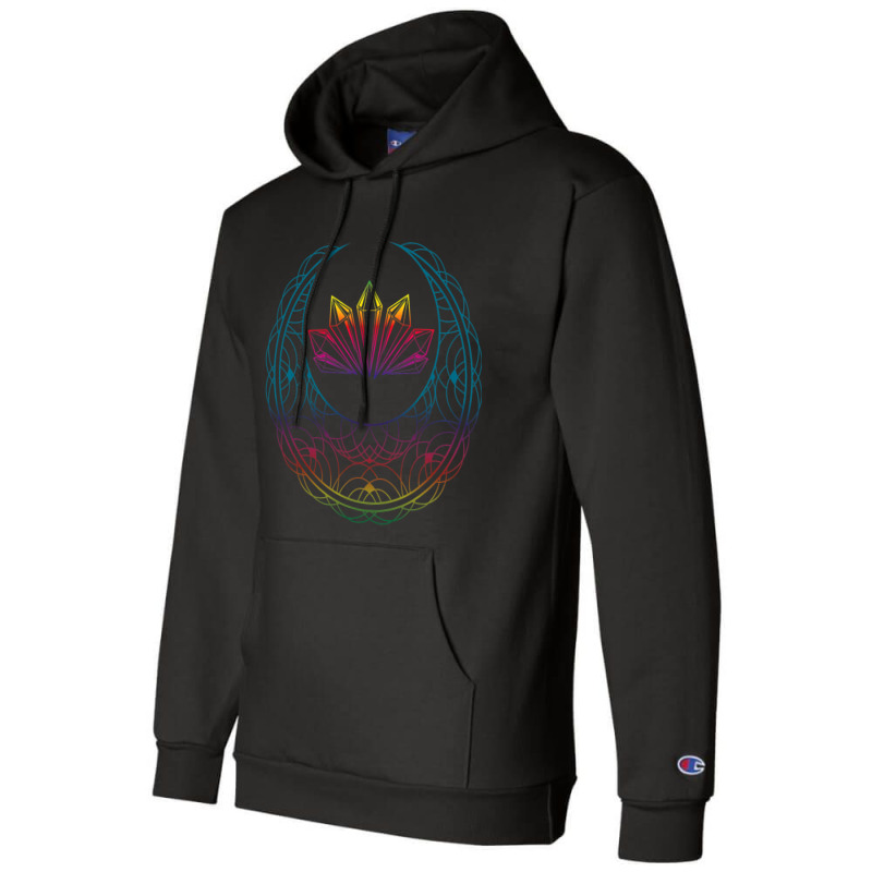 Colorful Crystals Stargazer Luna Stars Celestial B Champion Hoodie by CalliopEasley | Artistshot