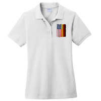 United States With Germany Flag Mix Us And German Country Flags Ladies Polo Shirt | Artistshot