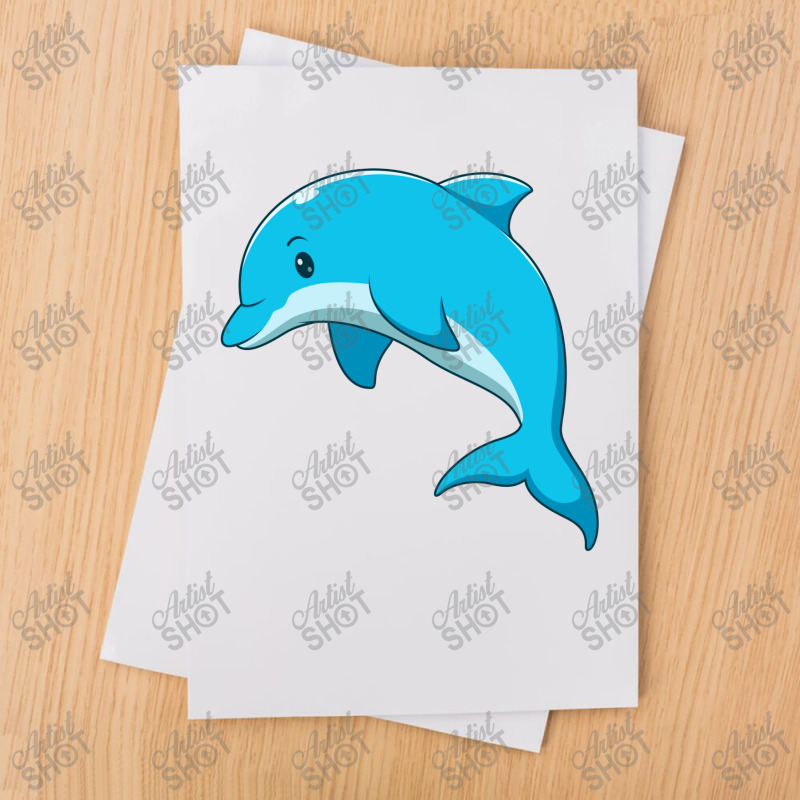 Dolphin Cartoon Art Design Draw Street Art 2 Sublimation Transfer | Artistshot