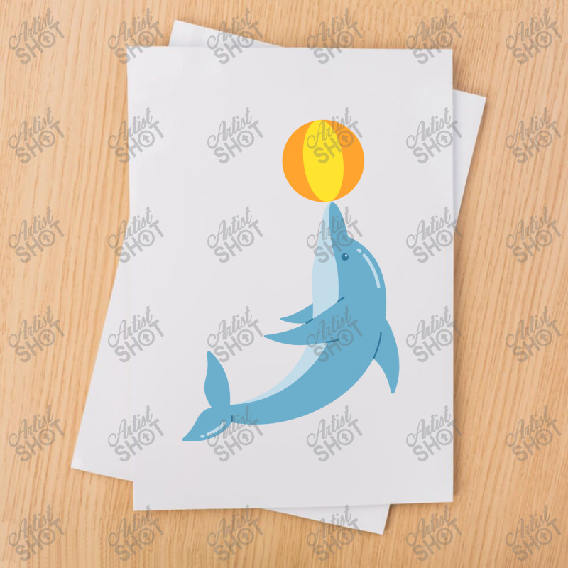 Dolphin Cartoon Art Design Draw Street Art 4 Sublimation Transfer | Artistshot