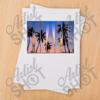 Palm Trees With The Gold And Blue Skies Of Miami Sublimation Transfer | Artistshot