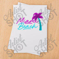 Miami Beach Palm Limited Edition Sublimation Transfer | Artistshot