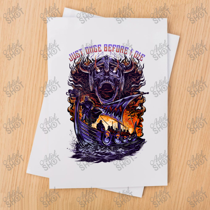 Vikings Fans   Just Once Before I Die (fiery Scene) Sublimation Transfer | Artistshot