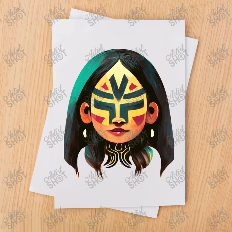 Copy Of Copy Of Mayan Luchador Warrior Woman 4 Sublimation Transfer | Artistshot