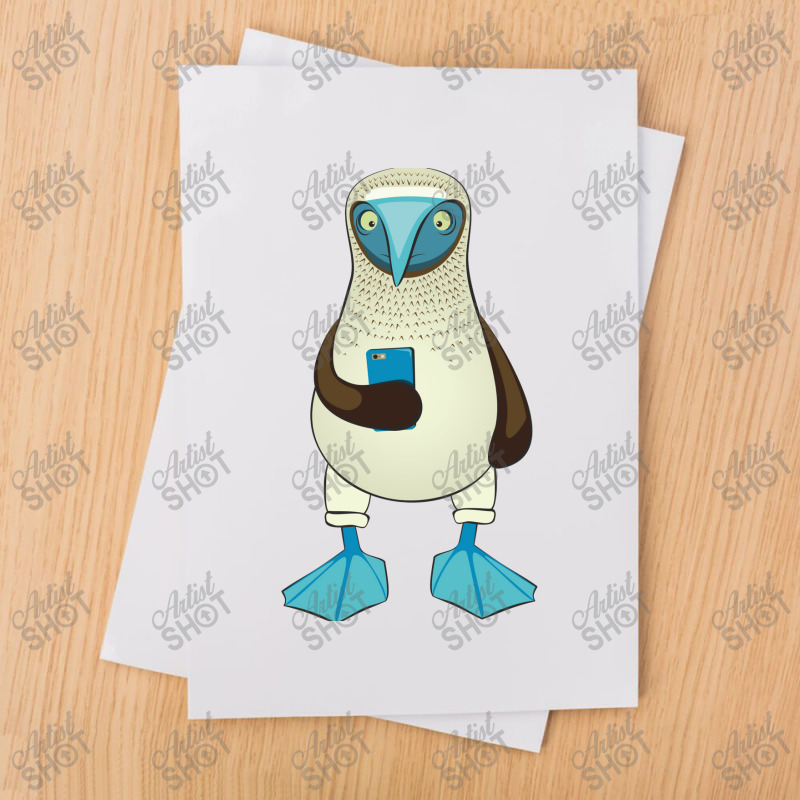 Bluefooted Booby With Phone Kids  Nostalgia Sublimation Transfer | Artistshot