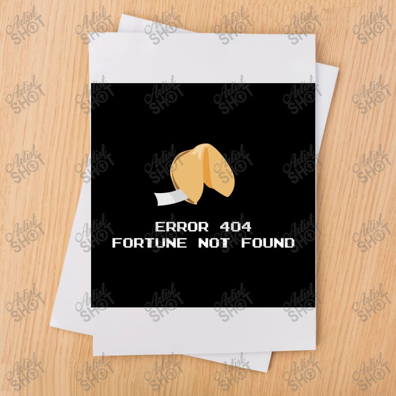 Error 404 Fortune Cookie Poster Sublimation Transfer | Artistshot