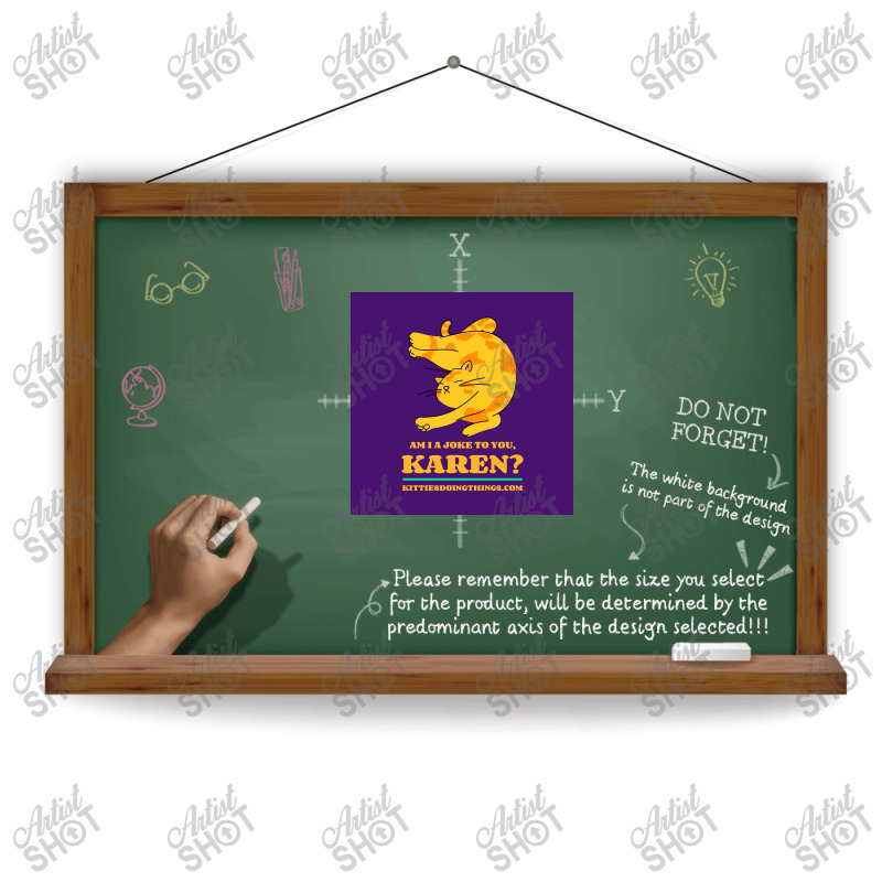 Funny Cat Kareattentive Big Poster Sublimation Transfer | Artistshot