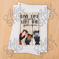 Horse Live Like Someone Left The Gate Open Poster, Funny Horse Poster Sublimation Transfer | Artistshot