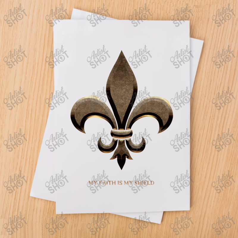 Fleur De Lis My Faith Is My Shield Sublimation Transfer by jerikergesto | Artistshot