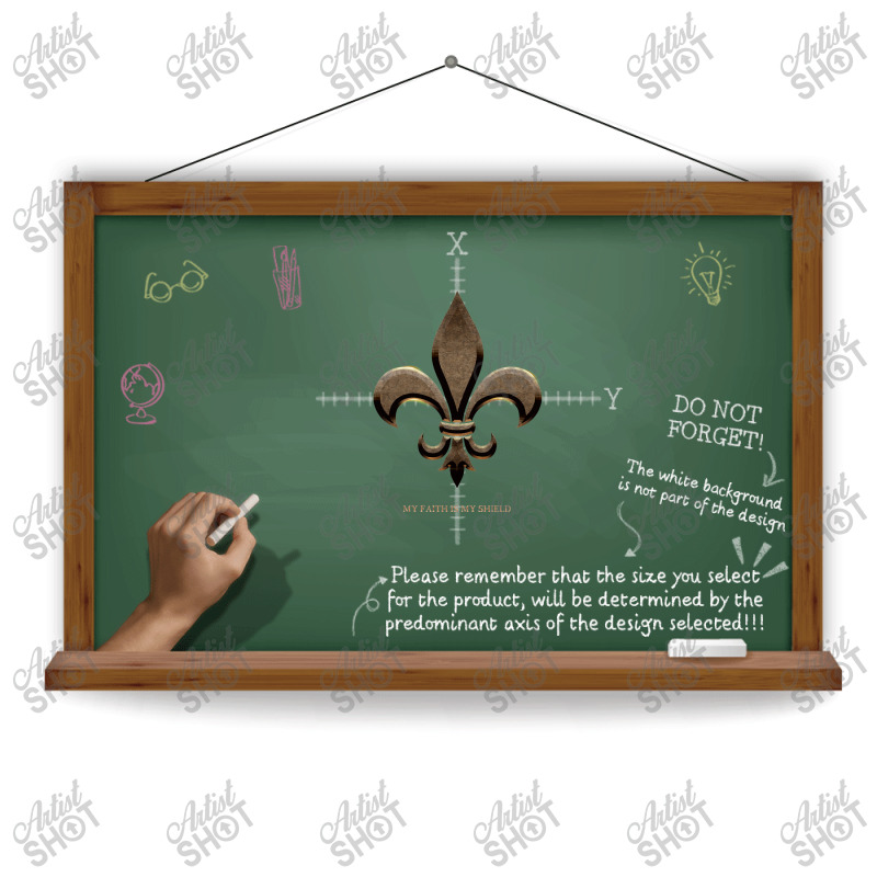 Fleur De Lis My Faith Is My Shield Sublimation Transfer by jerikergesto | Artistshot