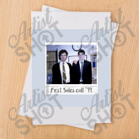 Jim And Dwight First Sales Call Polariod Poster Copy Sublimation Transfer | Artistshot