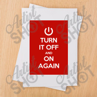 Keep Calm   Turn It Off And On Again Poster Sublimation Transfer | Artistshot