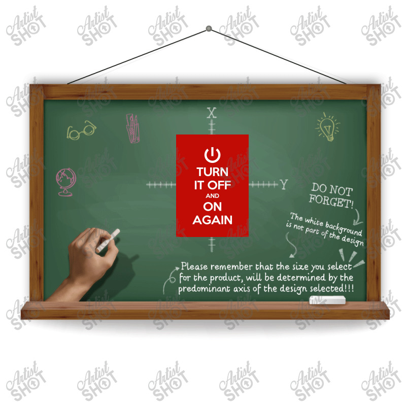 Keep Calm   Turn It Off And On Again Poster Sublimation Transfer | Artistshot