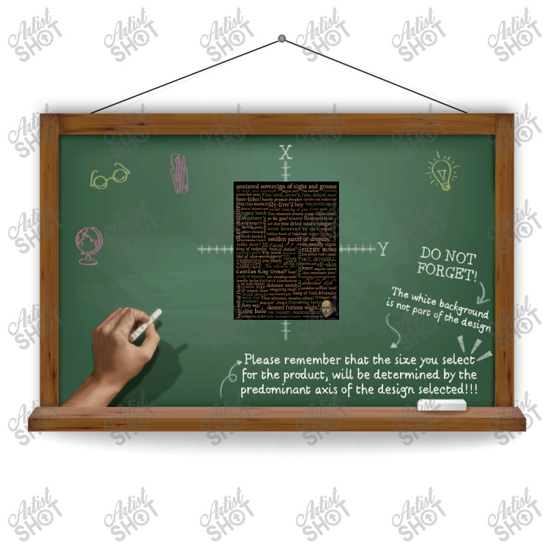 Shakespeare Insults Dark   Revised Edition (by Incognita) Poster Sublimation Transfer | Artistshot