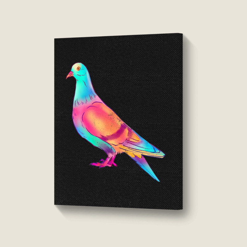 Colorful Pigeon Birding Pigeons Racing Birds Breed Portrait Canvas Print | Artistshot