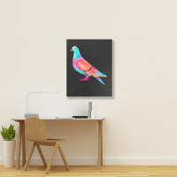 Colorful Pigeon Birding Pigeons Racing Birds Breed Portrait Canvas Print | Artistshot