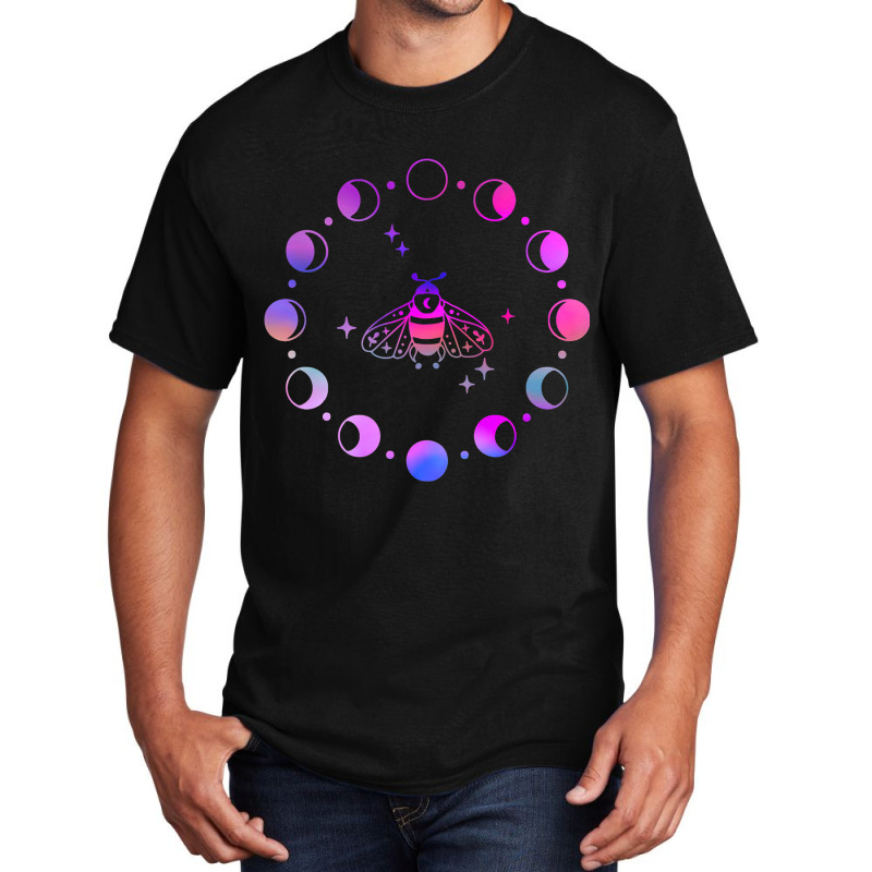 Colorful Rainbow Galaxy  Witchy Moon Cycle Astrolo Basic T-shirt | Artistshot