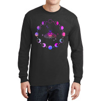 Colorful Rainbow Galaxy  Witchy Moon Cycle Astrolo Long Sleeve Shirts | Artistshot