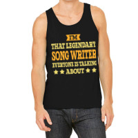 Song Writer Job Title Employee Funny Worker Song W Tank Top | Artistshot