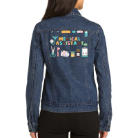 Medical Assistant T Shirt Ladies Denim Jacket | Artistshot