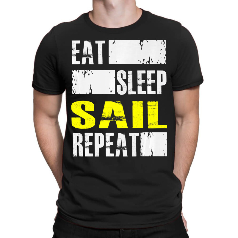 Eat Sleep Sail Repeat Funny Sailing Sailor Premium T-shirt | Artistshot