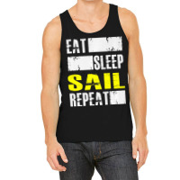 Eat Sleep Sail Repeat Funny Sailing Sailor Premium Tank Top | Artistshot