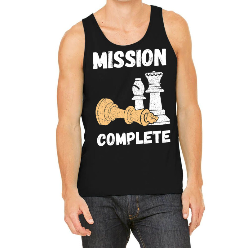 Chess Pieces Mission Complete Chess Teacher Grandm Tank Top by GreySchrade | Artistshot