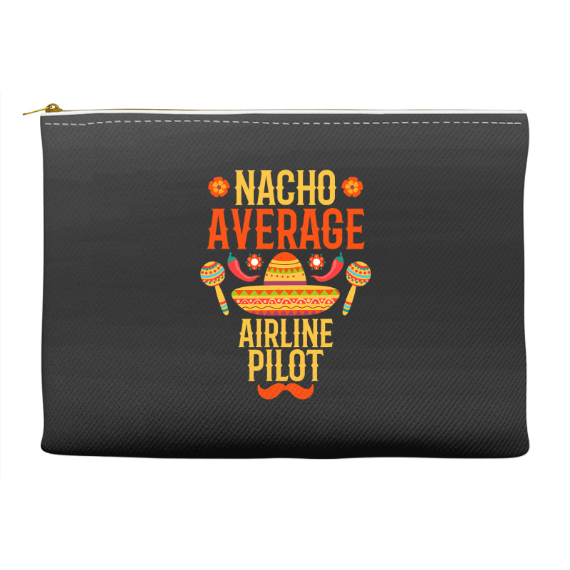 Cinco De Mayo Nacho Average Airline Pilot Accessory Pouches | Artistshot