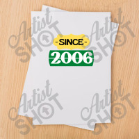 Since 2006 Birthday Retro Black Yellow Green White Sublimation Transfer | Artistshot