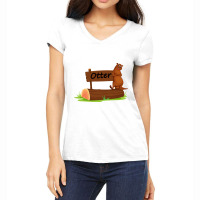 Otter Women's V-neck T-shirt | Artistshot