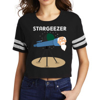 Stargeezer Funny Stargazing Astronaut Astronomy Gi Scorecard Crop Tee | Artistshot