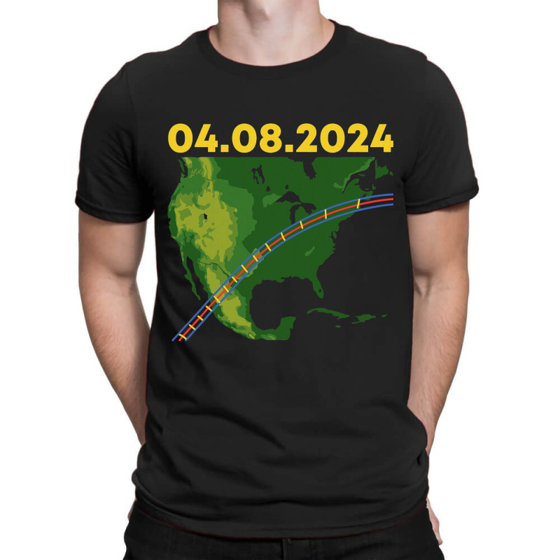 Total Partial Eclipse 2024 April 08 Usa Annular Tr T-shirt | Artistshot