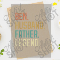 Ben Husband Father Legend Father's Day Retro Dtf Transfer | Artistshot