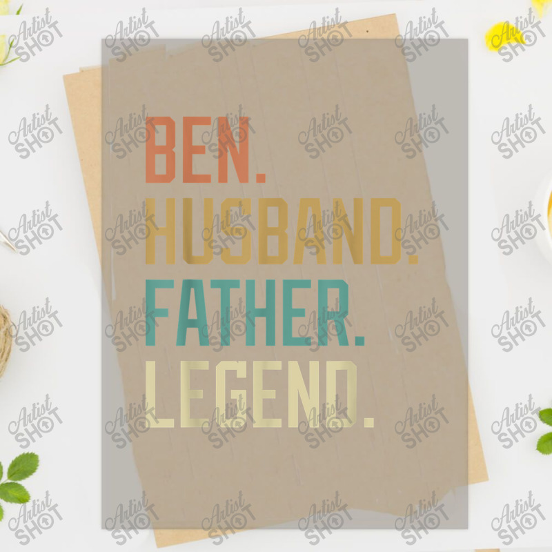 Ben Husband Father Legend Father's Day Retro Dtf Transfer | Artistshot