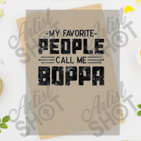 My Favorite People Call Me Boppa Funny Fathers Day Grandpa Raglan Base Dtf Transfer | Artistshot