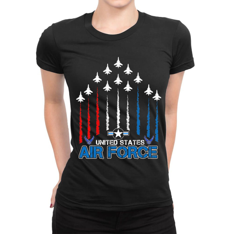 United States Air Force Us Air Force Gifts Veteran Ladies Fitted T-Shirt by AlicenHewlett | Artistshot