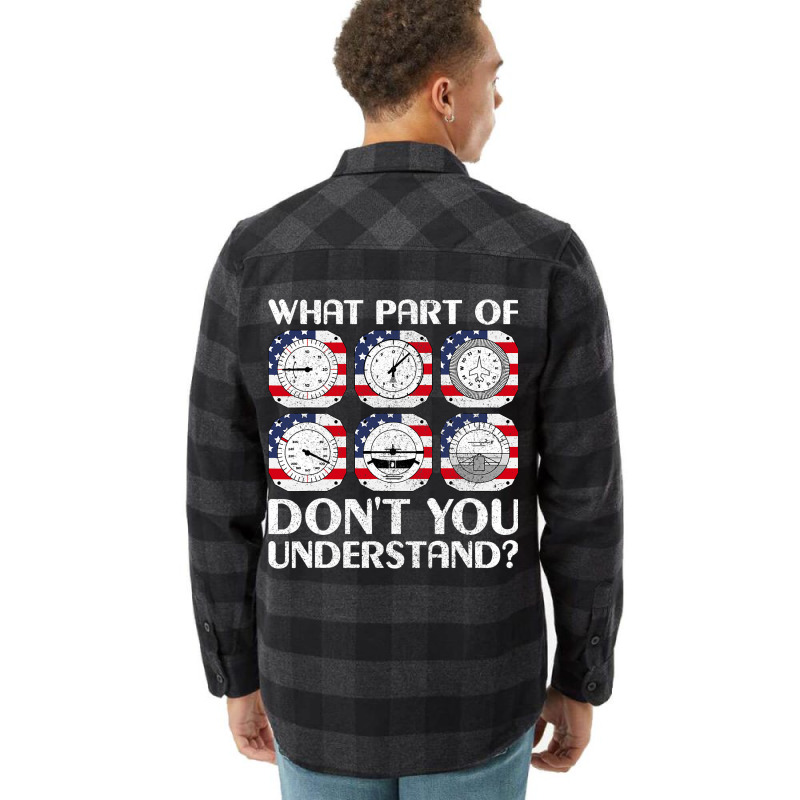 Pilot Airline Aircraft Airplane Instrument Funny A Flannel Shirt | Artistshot