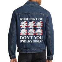 Pilot Airline Aircraft Airplane Instrument Funny A Men Denim Jacket | Artistshot