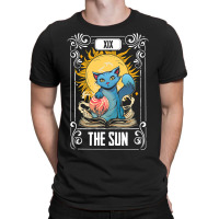 Tarot Card Gothic Astrology Occult The Sun Cat Tar T-shirt | Artistshot