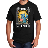 Tarot Card Gothic Astrology Occult The Sun Cat Tar Basic T-shirt | Artistshot