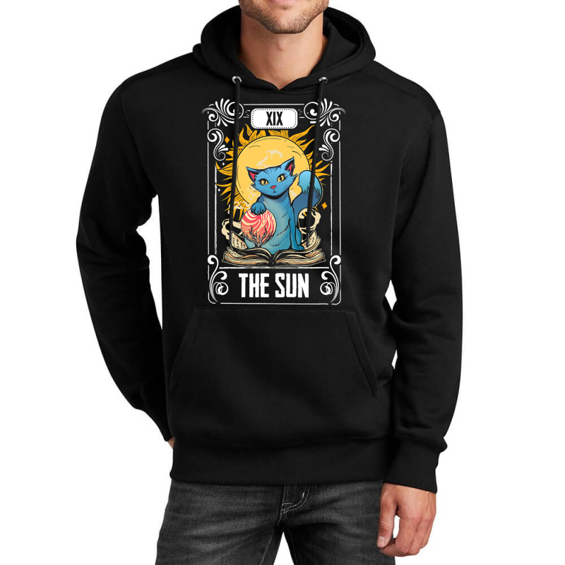 Tarot Card Gothic Astrology Occult The Sun Cat Tar Unisex Hoodie | Artistshot