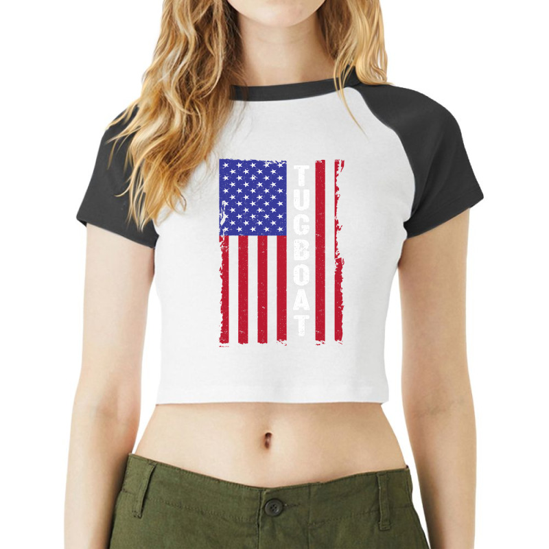 Seaman Sailor Naval Tugboat Captain Raglan Crop Top by MakenzieHampton | Artistshot